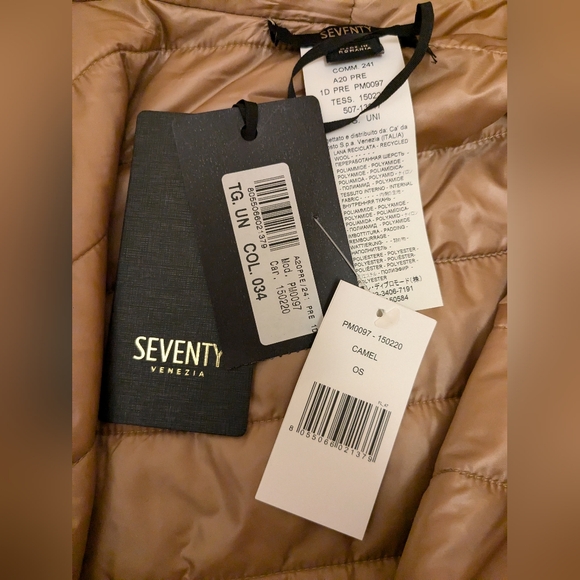 Seventy Venezia Cape Italian Designer Poncho Wool Fringe - Picture 4 of 7